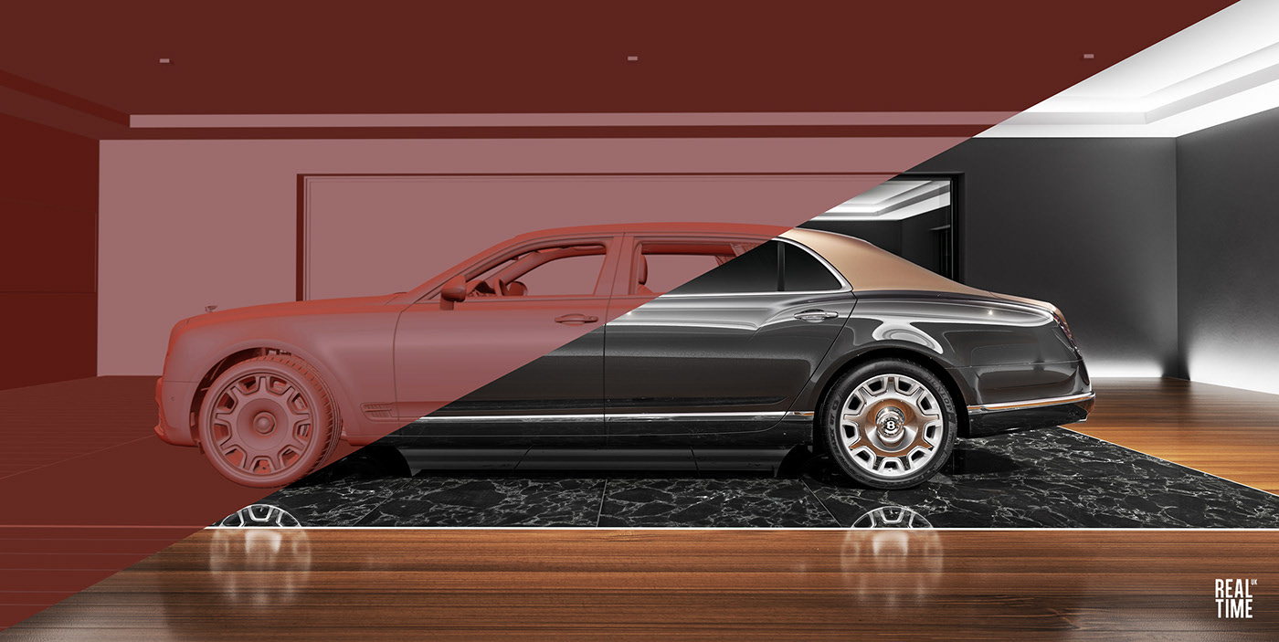 Bentley，automobile，Render，garage，