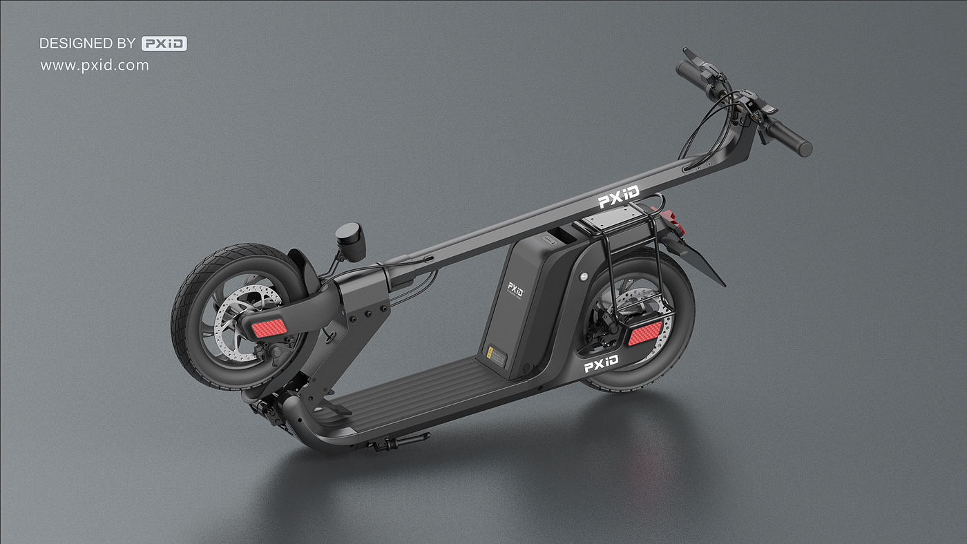 Scooter，Scooter design，Electric scooter，Design of electric scooter，Electric vehicle design，Design of transportation tools，