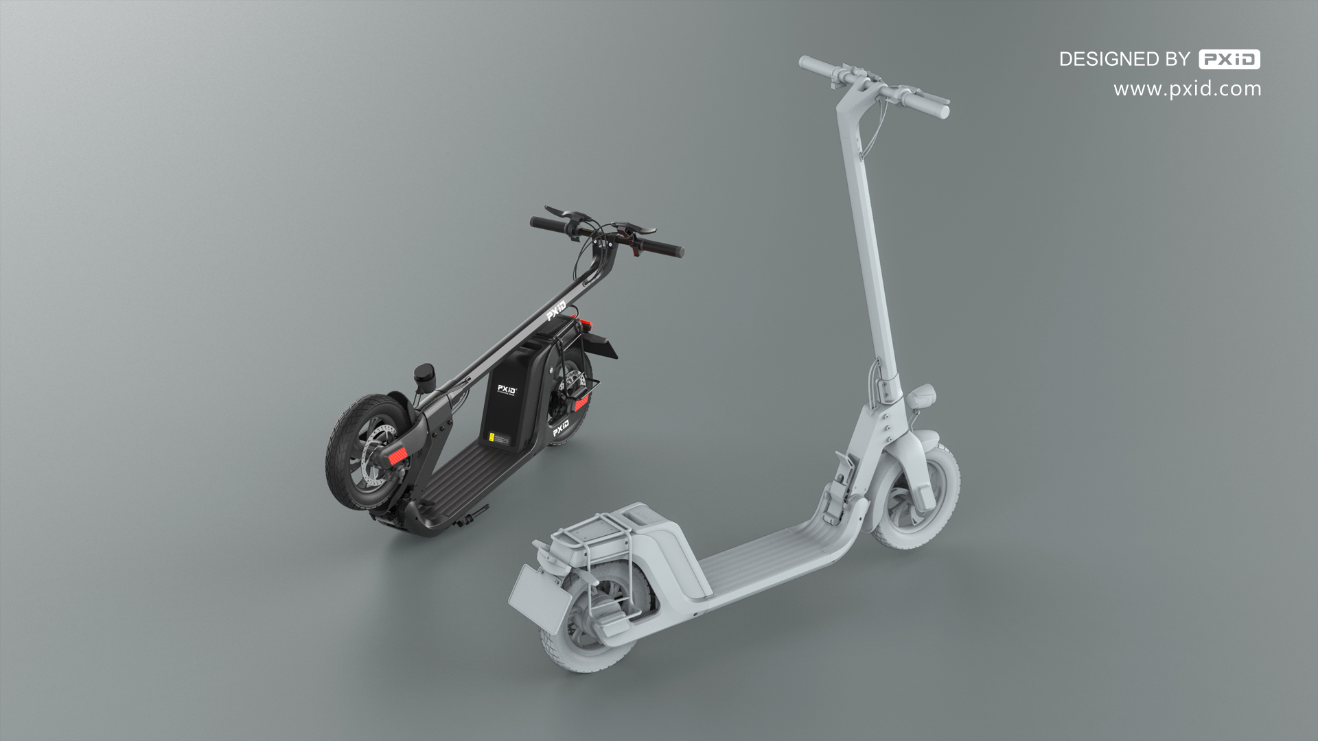 Scooter，Scooter design，Electric scooter，Design of electric scooter，Electric vehicle design，Design of transportation tools，