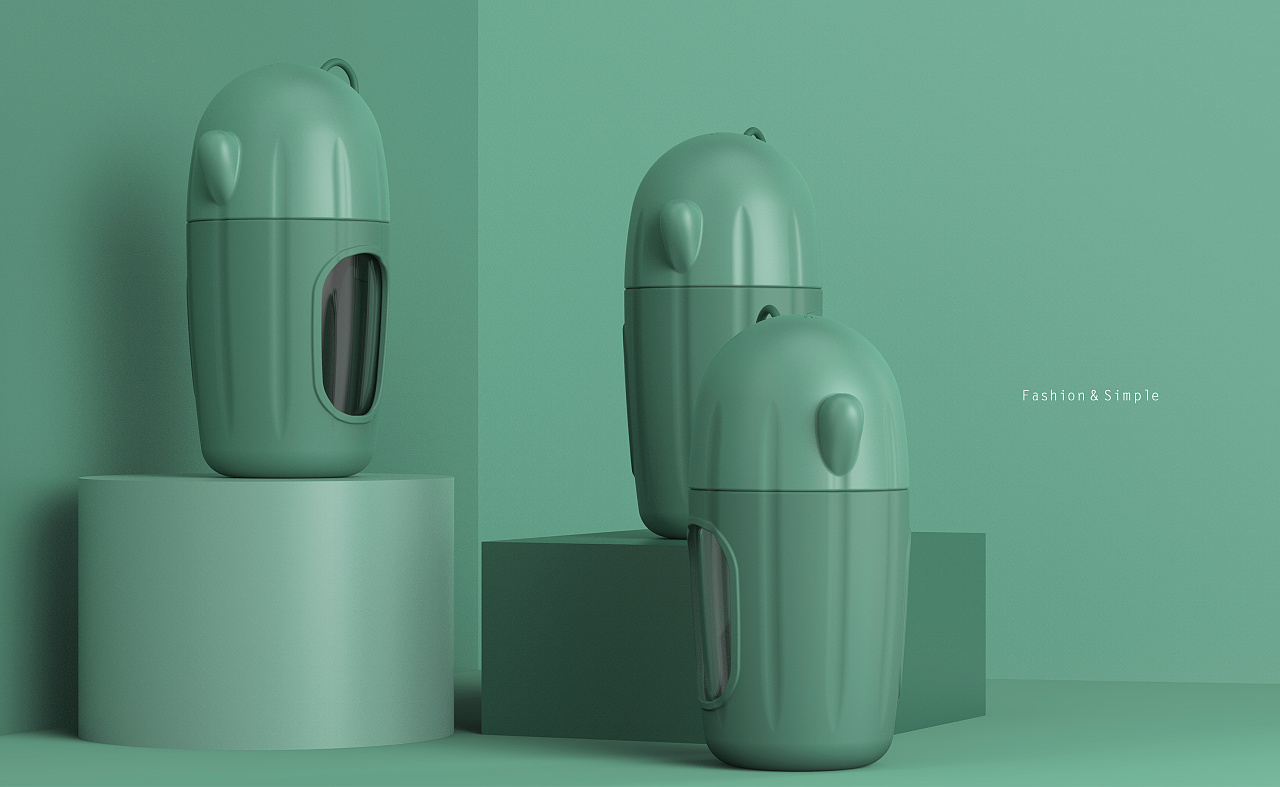 Cactus plastic glass cup，