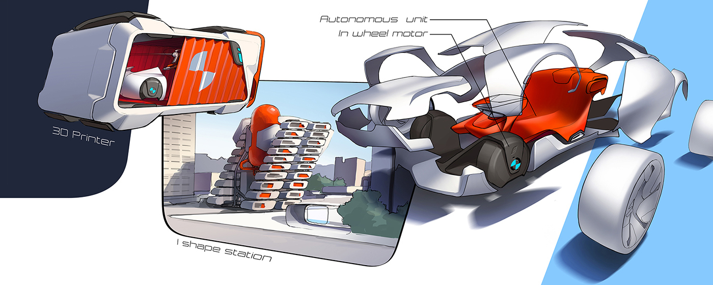 Automatic design，Hand drawn，3D printing，Exhibition，industrial design，