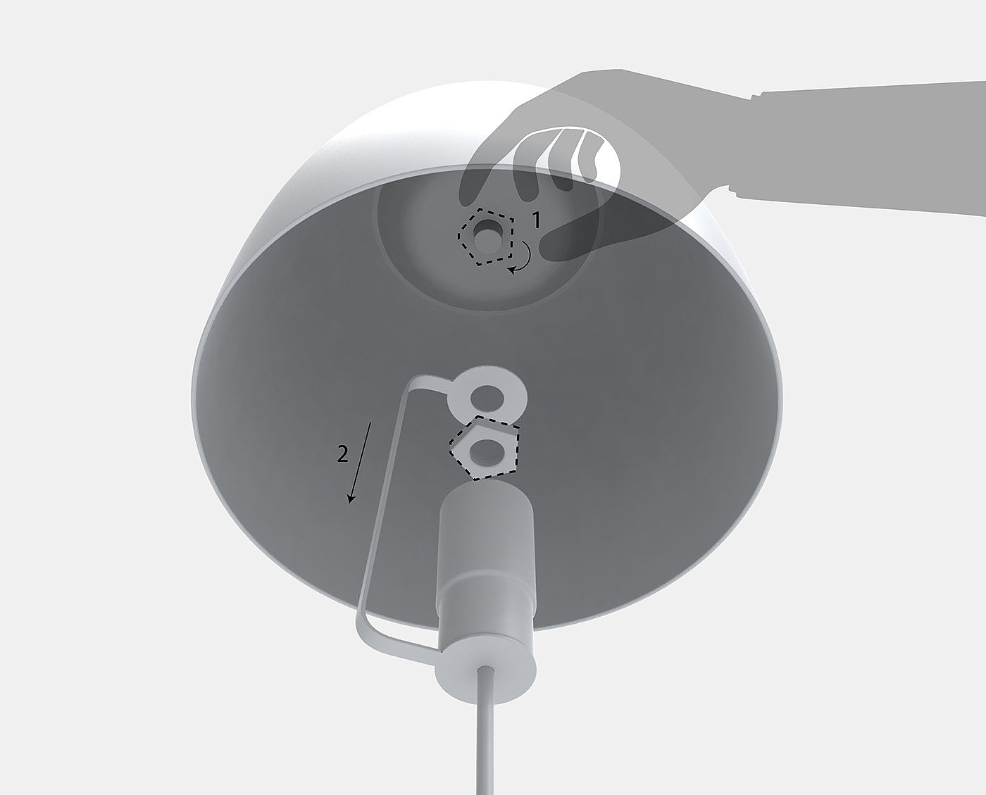 interaction，lighting，rotate，Simplicity，Clamp lamp，