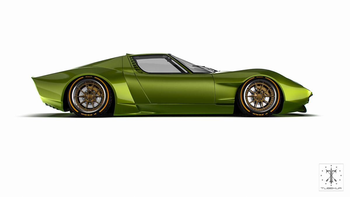 concept，Miura，Lamborghini，automobile，