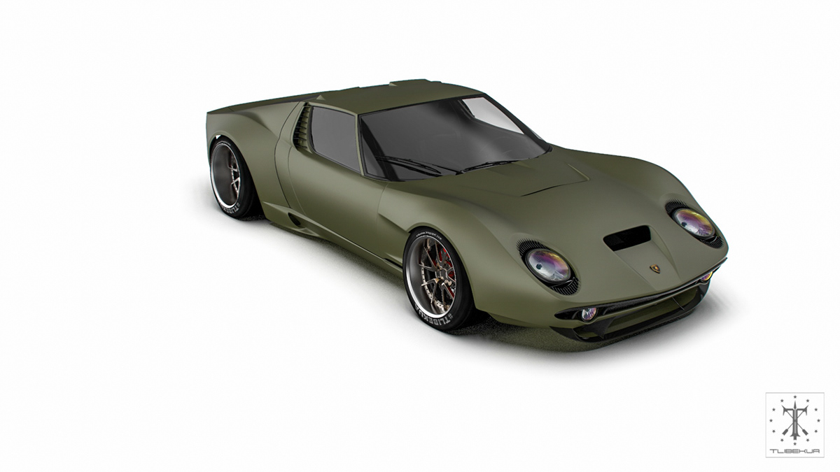 concept，Miura，Lamborghini，automobile，