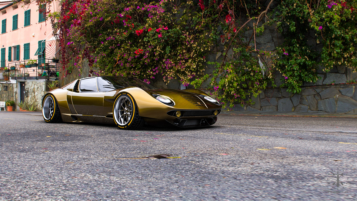 concept，Miura，Lamborghini，automobile，