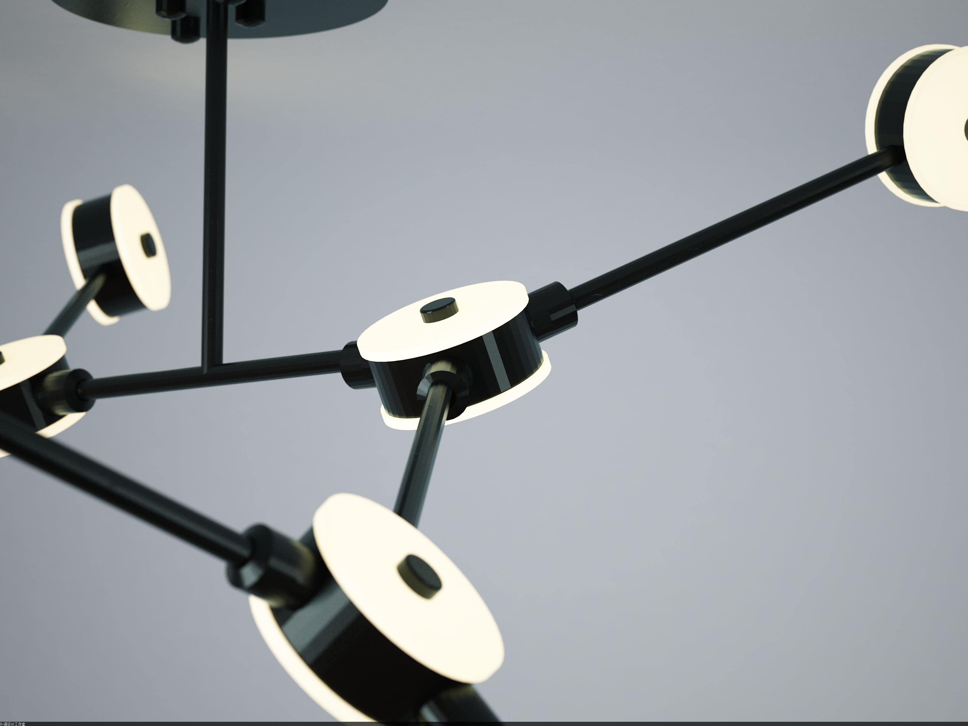 lamp，Home Furnishing，Design，resin，modern，molecule，