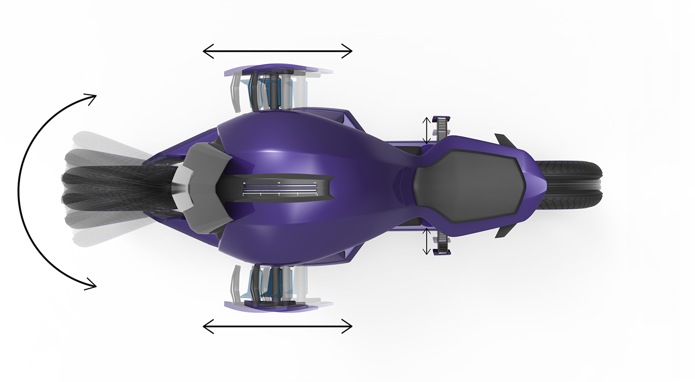 industrial design，science and technology，conceptual design，design sketch，motorcycle，