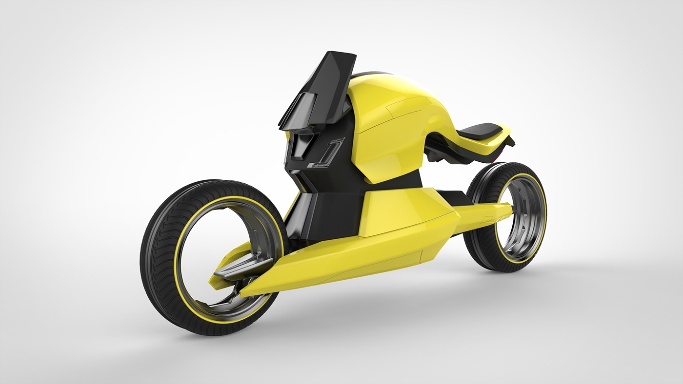 industrial design，science and technology，conceptual design，design sketch，motorcycle，