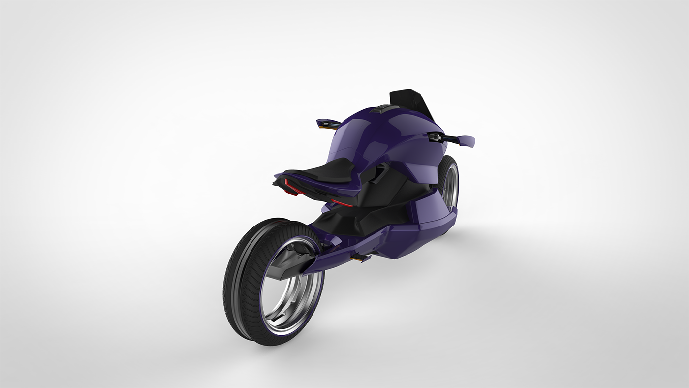 industrial design，science and technology，conceptual design，design sketch，motorcycle，