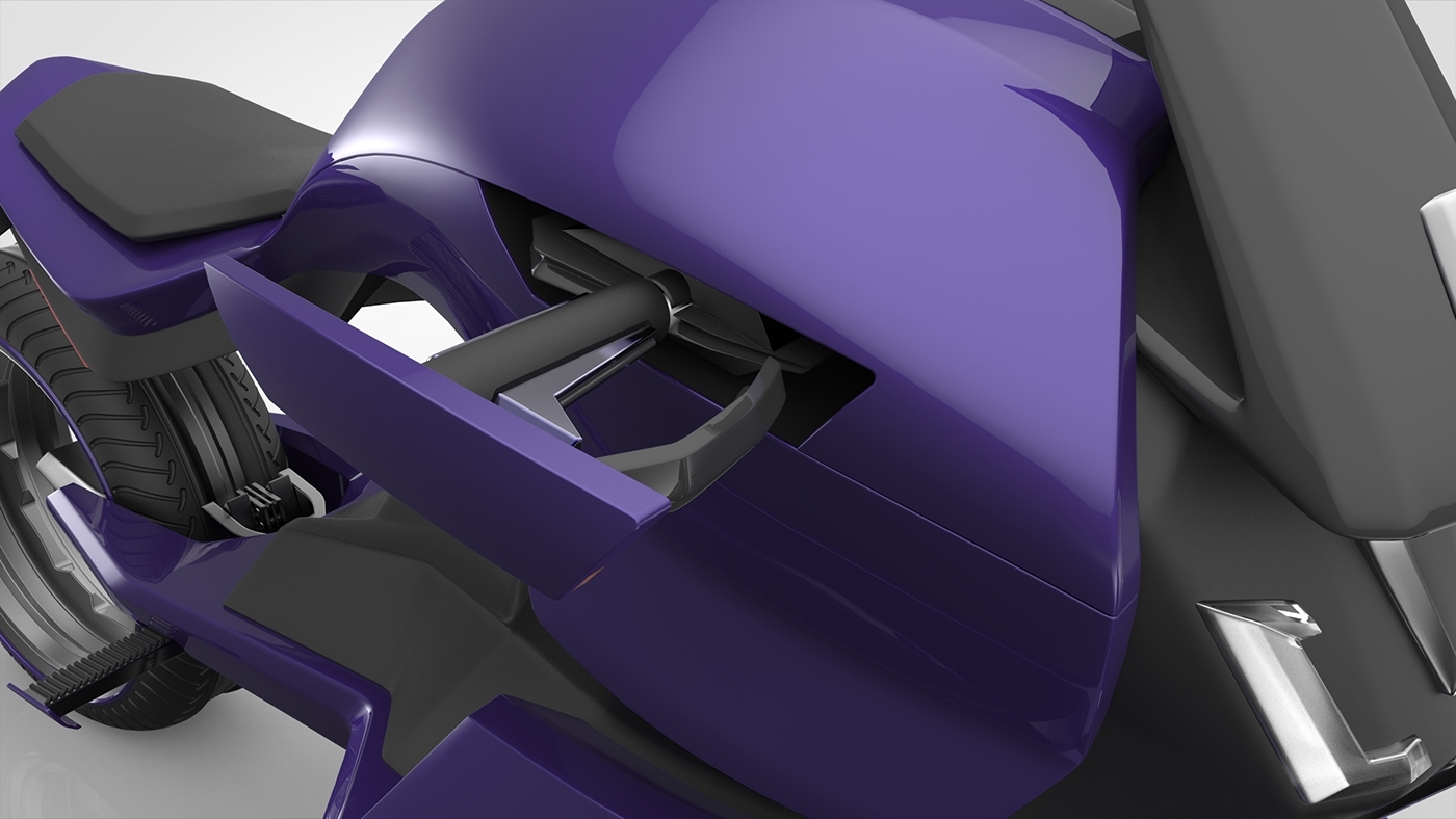 industrial design，science and technology，conceptual design，design sketch，motorcycle，