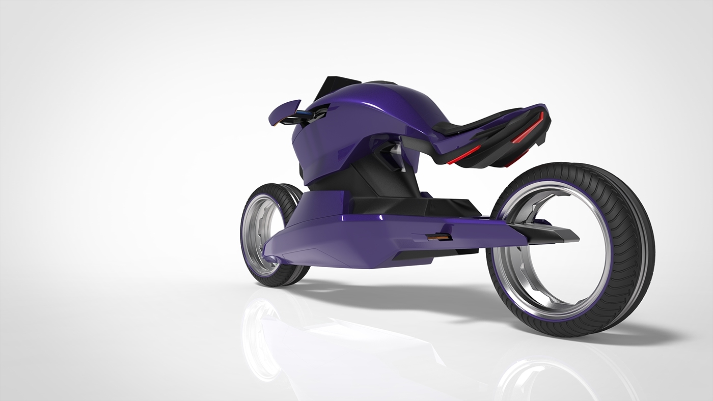 industrial design，science and technology，conceptual design，design sketch，motorcycle，