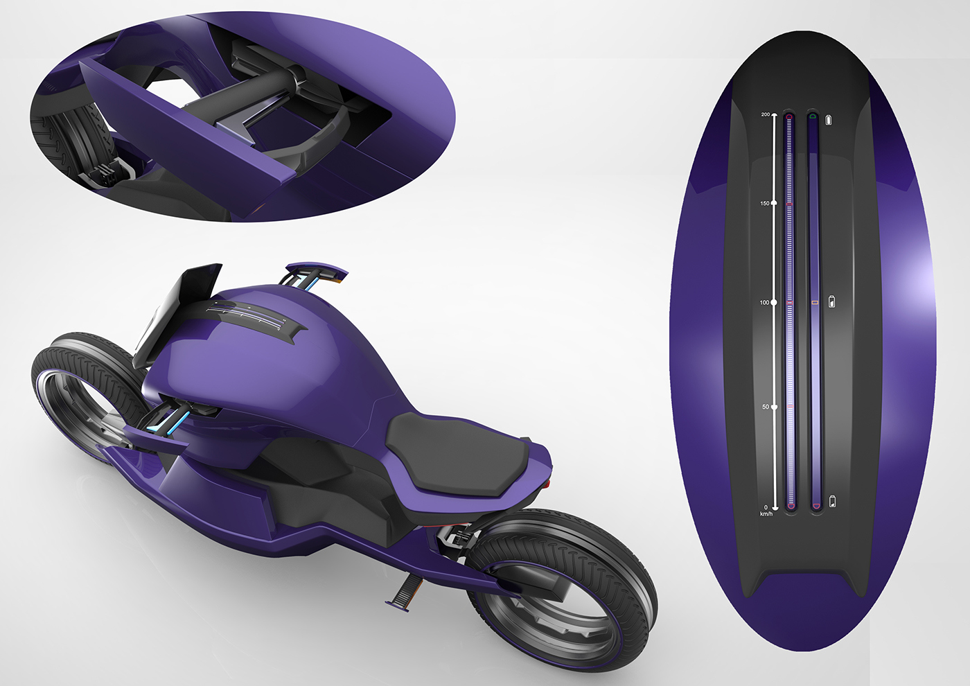 industrial design，science and technology，conceptual design，design sketch，motorcycle，