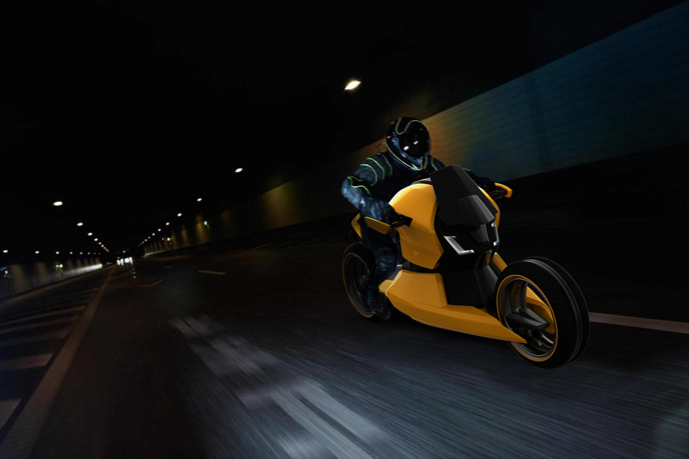 industrial design，science and technology，conceptual design，design sketch，motorcycle，