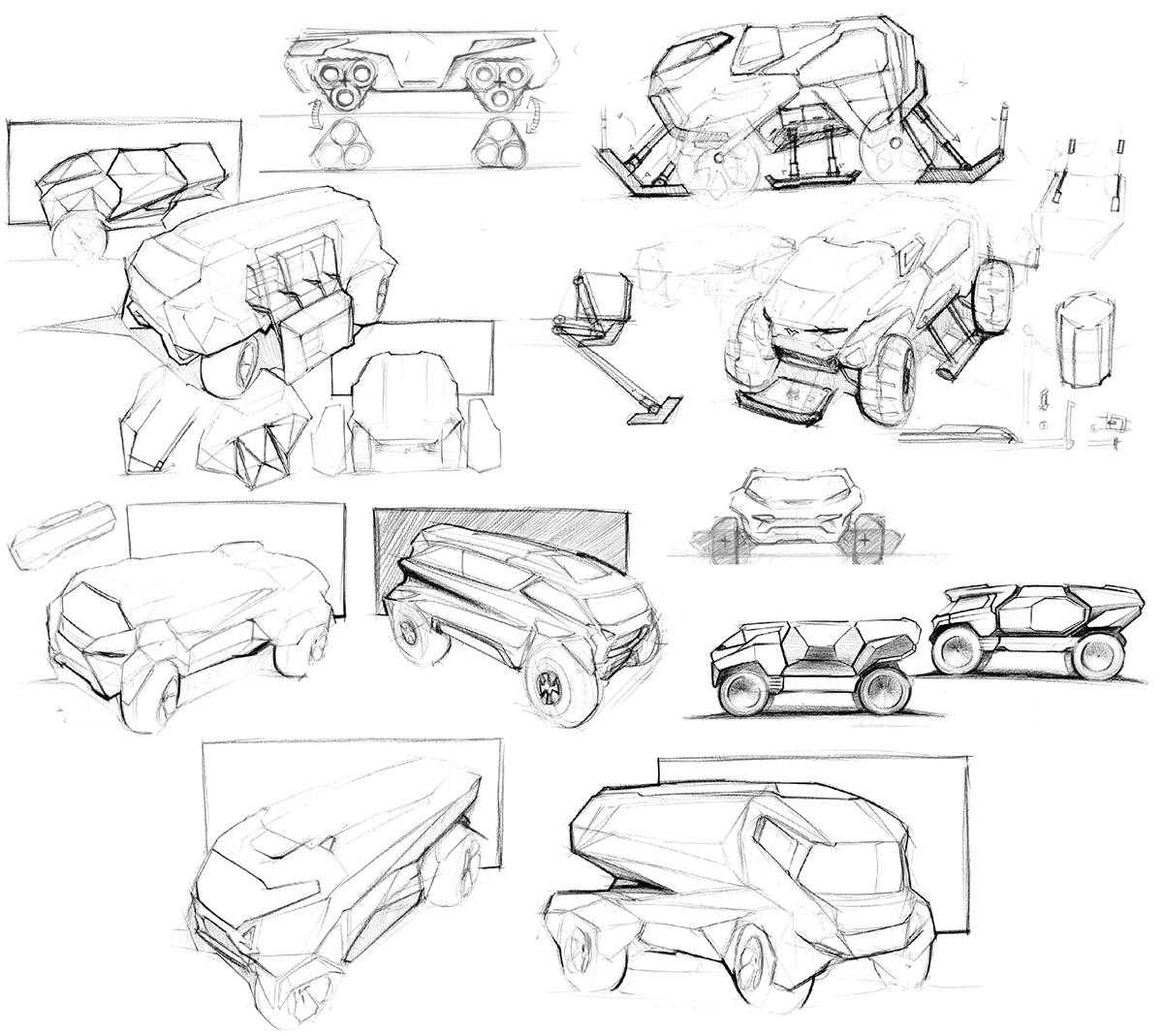 industrial design，Concept Car，intelligence，design sketch，Scientific and technological intelligence，