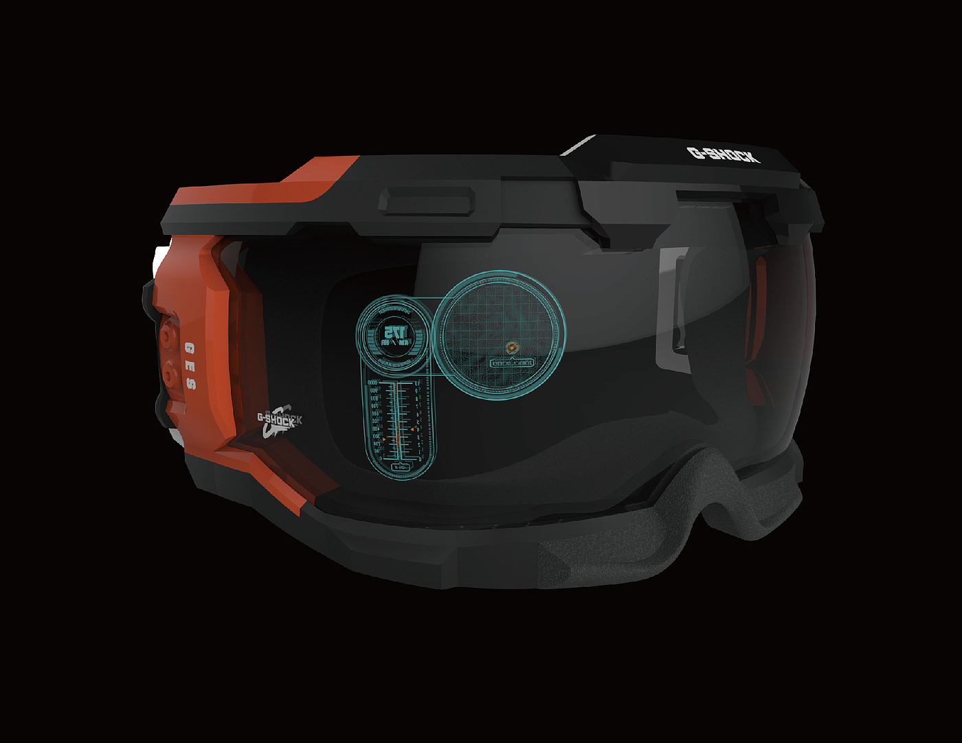 Reprint，industrial design，product design，Goggles，outdoors，motion，