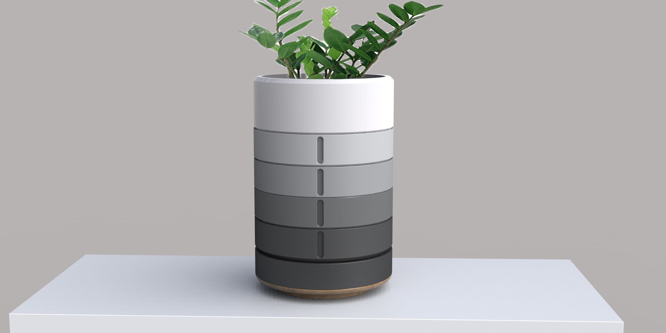 模块化堆肥花瓶环保设计