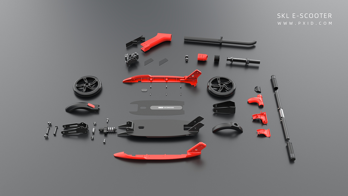 Scooter，Scooter design，Electric vehicle design，Design of transportation tools，