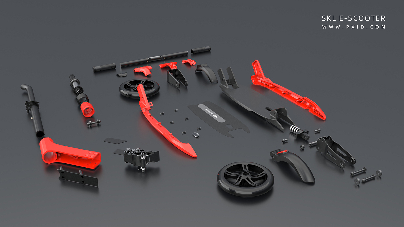 Scooter，Scooter design，Electric vehicle design，Design of transportation tools，