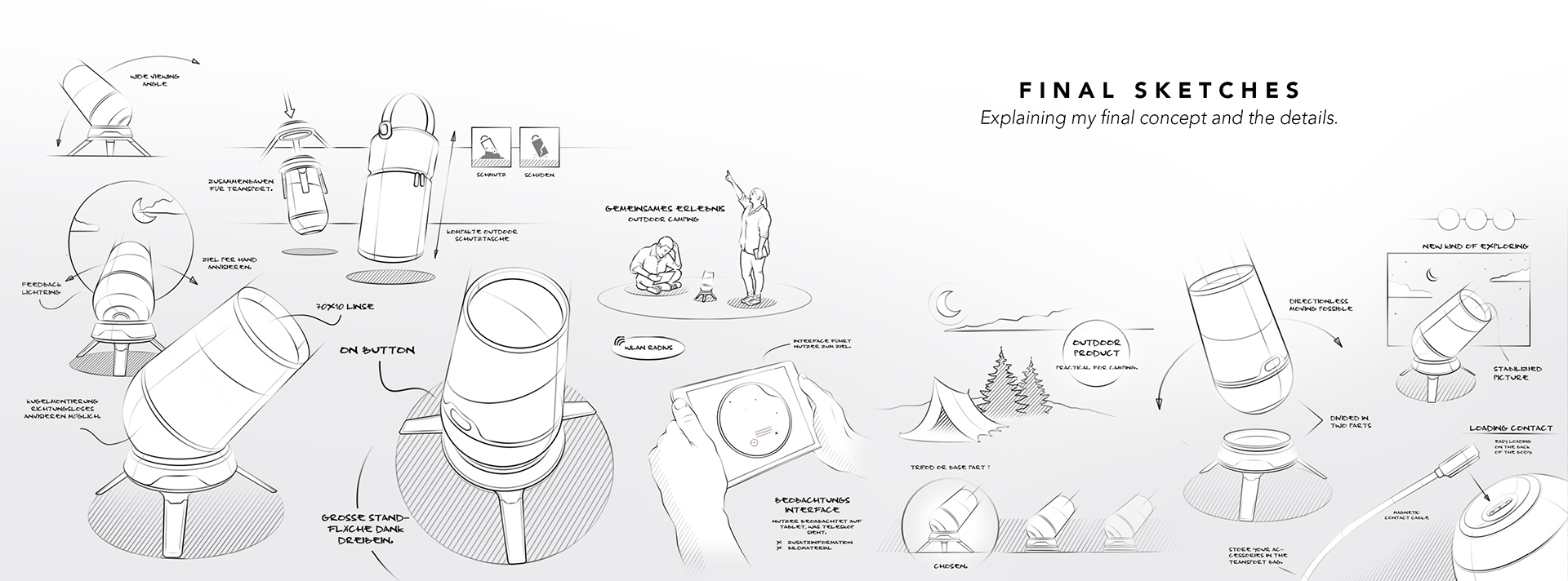 Reprint，industrial design，product design，outdoors，telescope，