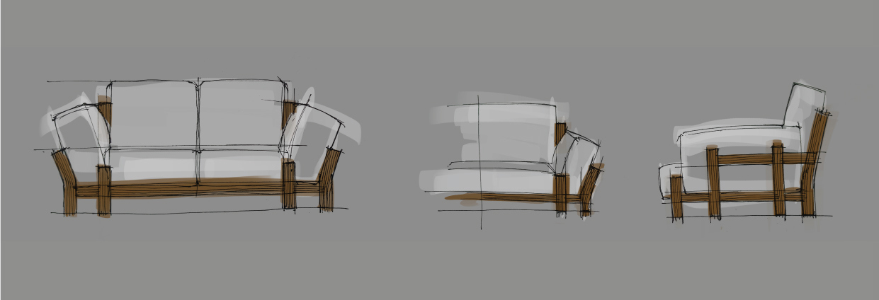 Home Furnishing，sofa，product design，industrial design，wood，