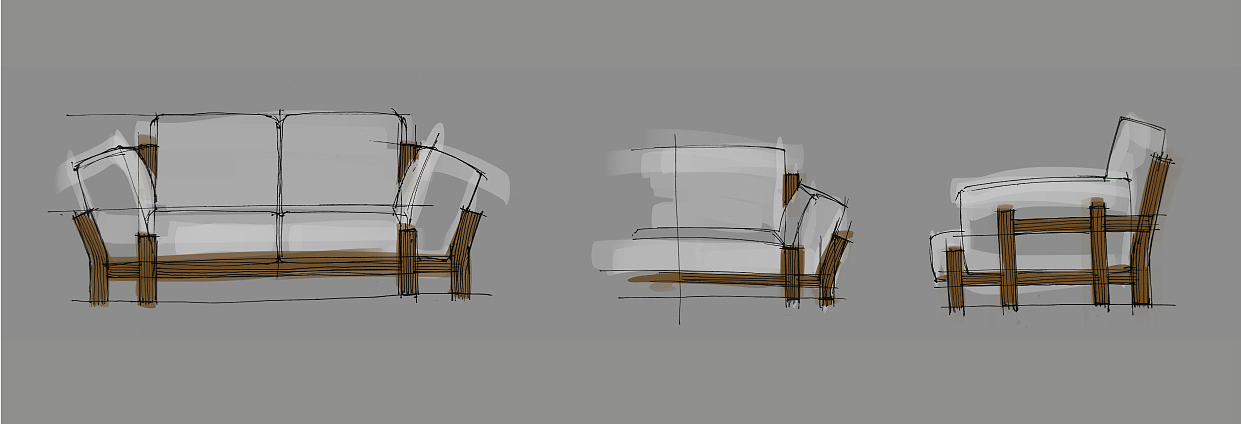 Home Furnishing，sofa，product design，industrial design，wood，
