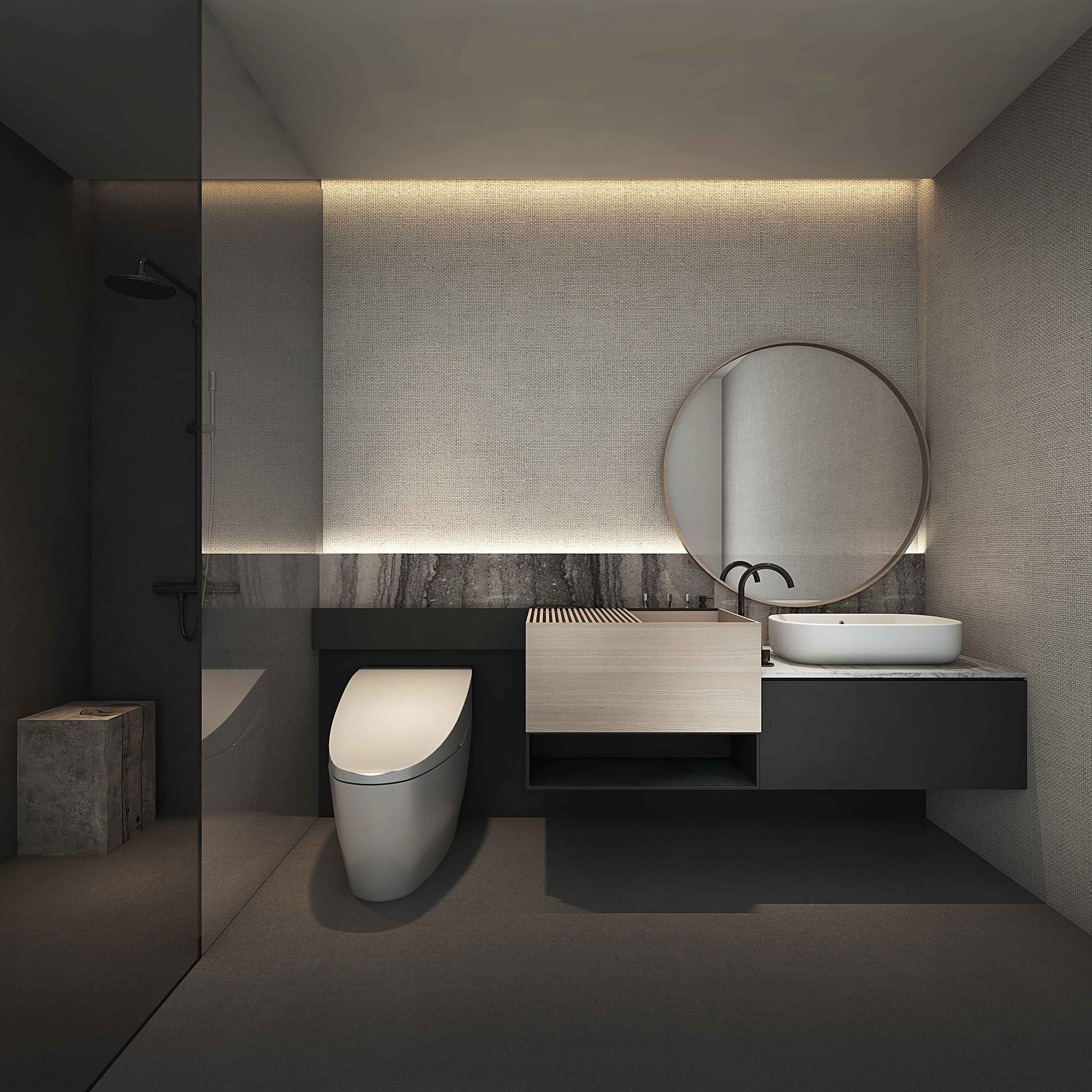 2019 red dot design concept award，Bathroom design，Receive，Bathroom wash basin，storage，