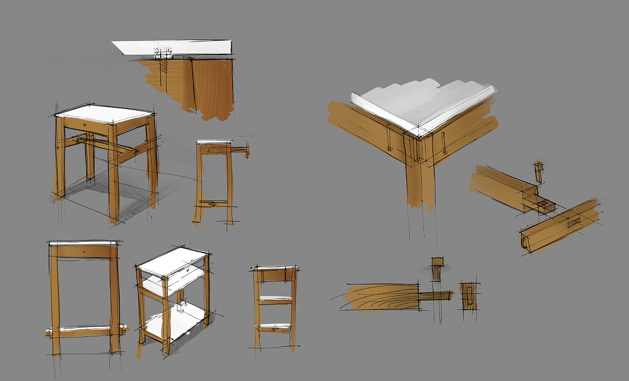 Home Furnishing，product design，industrial design，Receive，oak，