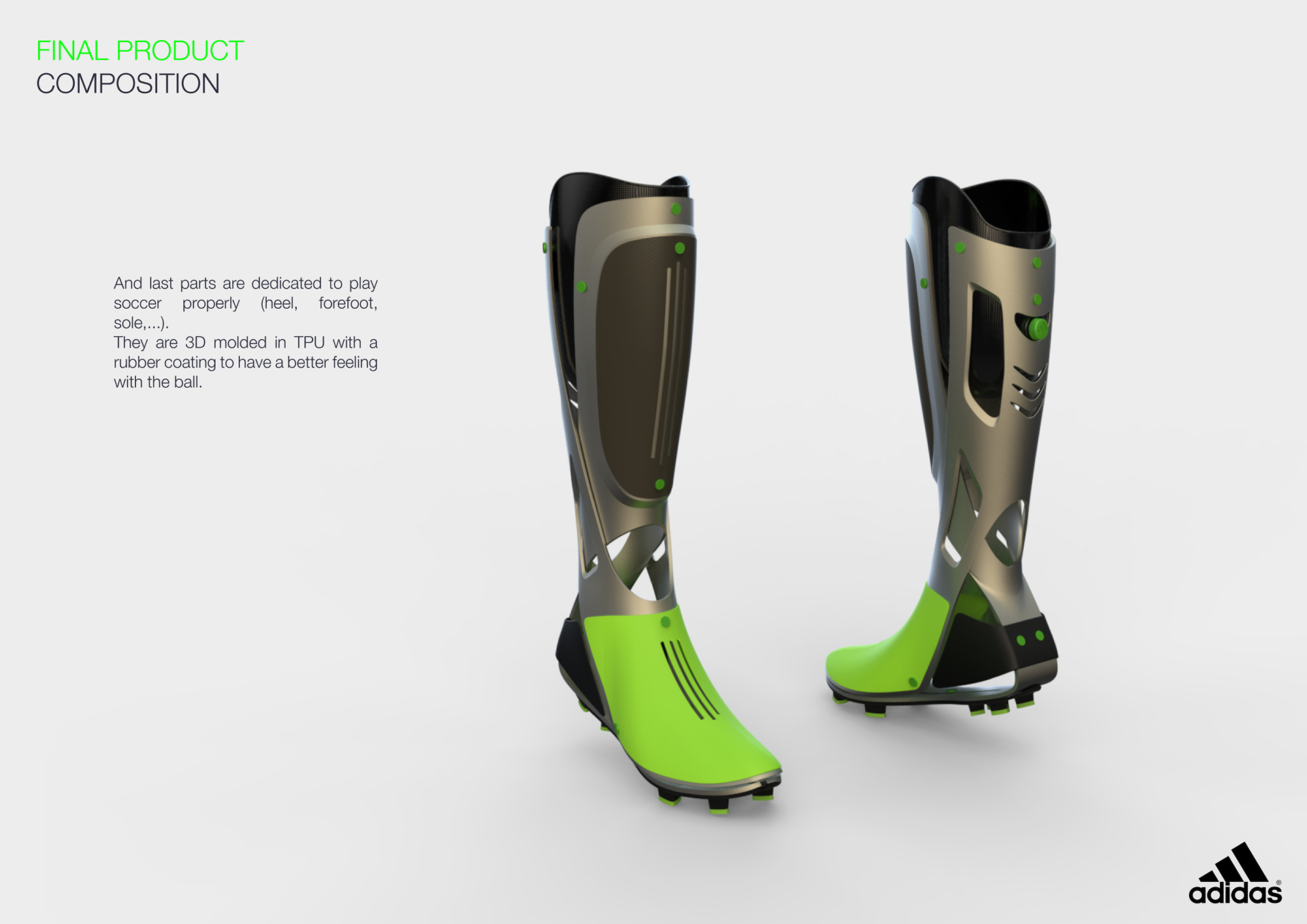 Reprint，industrial design，product design，Football prosthesis，Adidas，