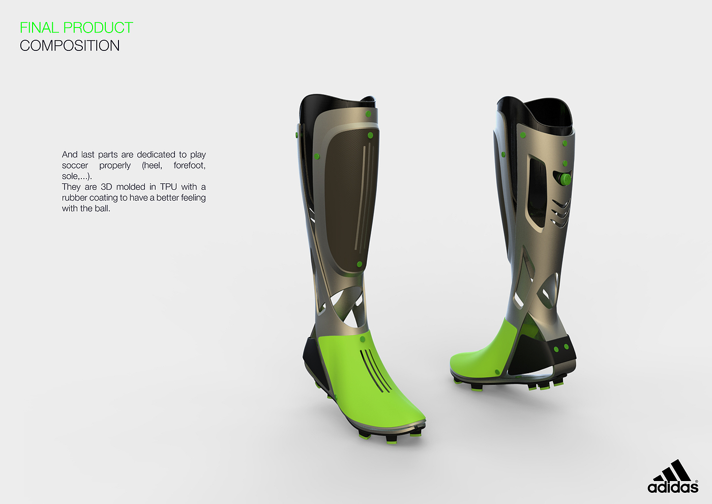 Reprint，industrial design，product design，Football prosthesis，Adidas，