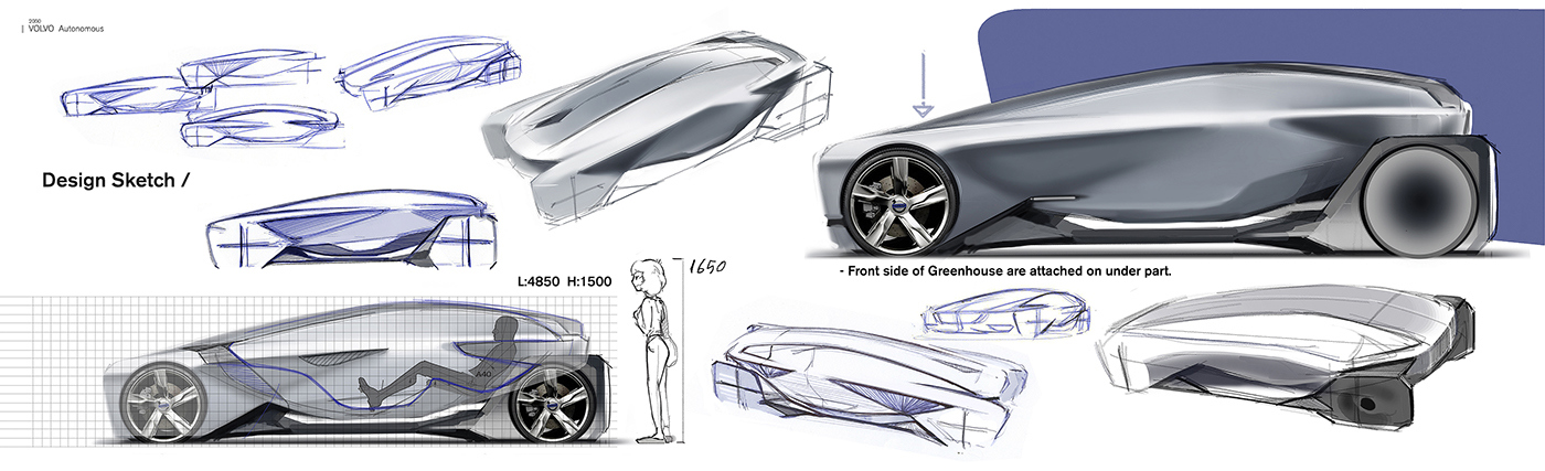 Sports car，Hand drawn，idea，Geometric sense，industrial design，