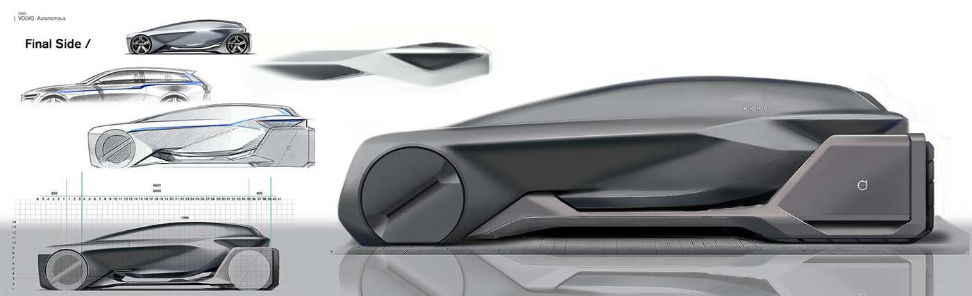 Sports car，Hand drawn，idea，Geometric sense，industrial design，