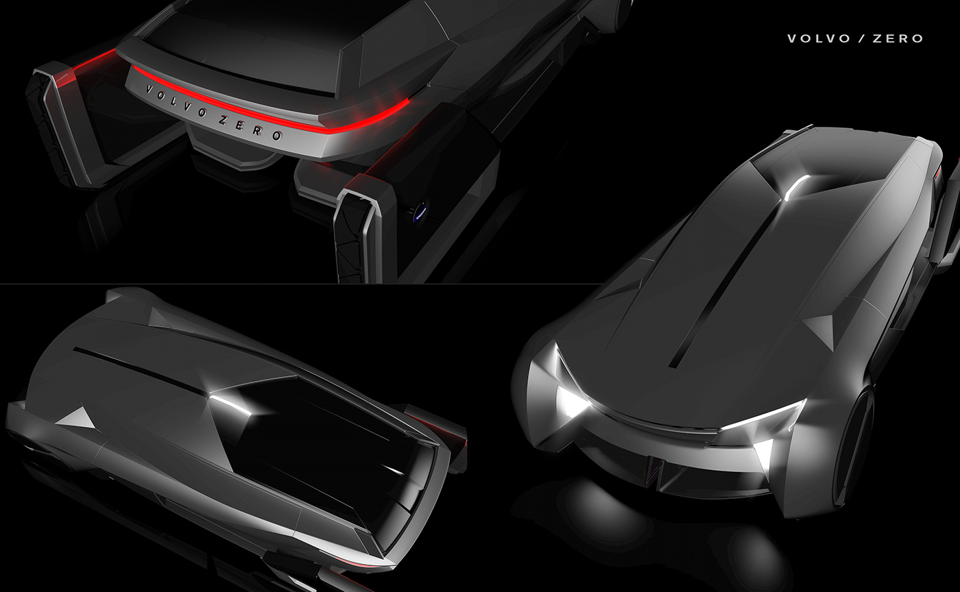 Sports car，Hand drawn，idea，Geometric sense，industrial design，