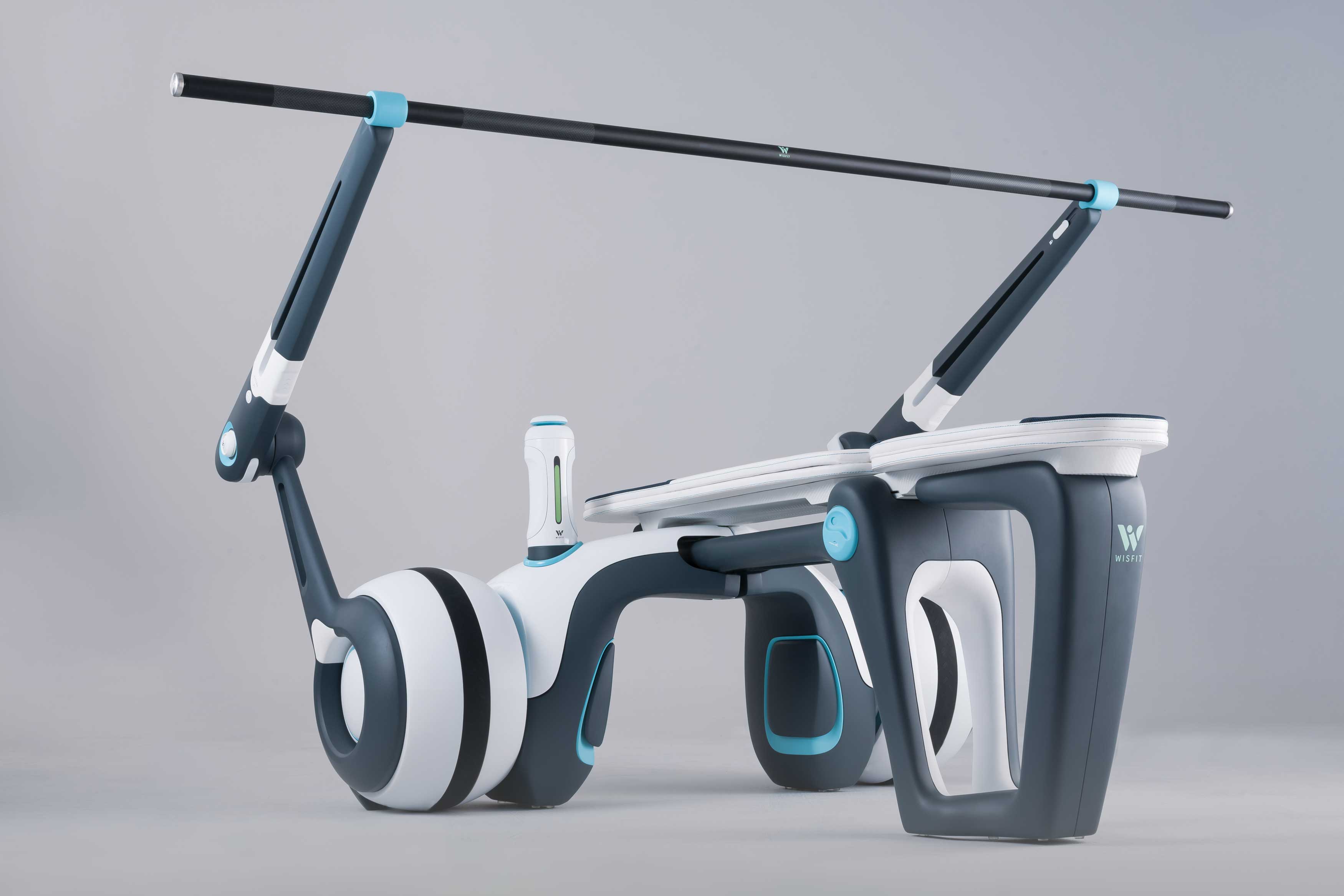 2019 red dot design concept award，Barbell support，Anti falling，removable，Magnetoresistive system，Fitness equipment，