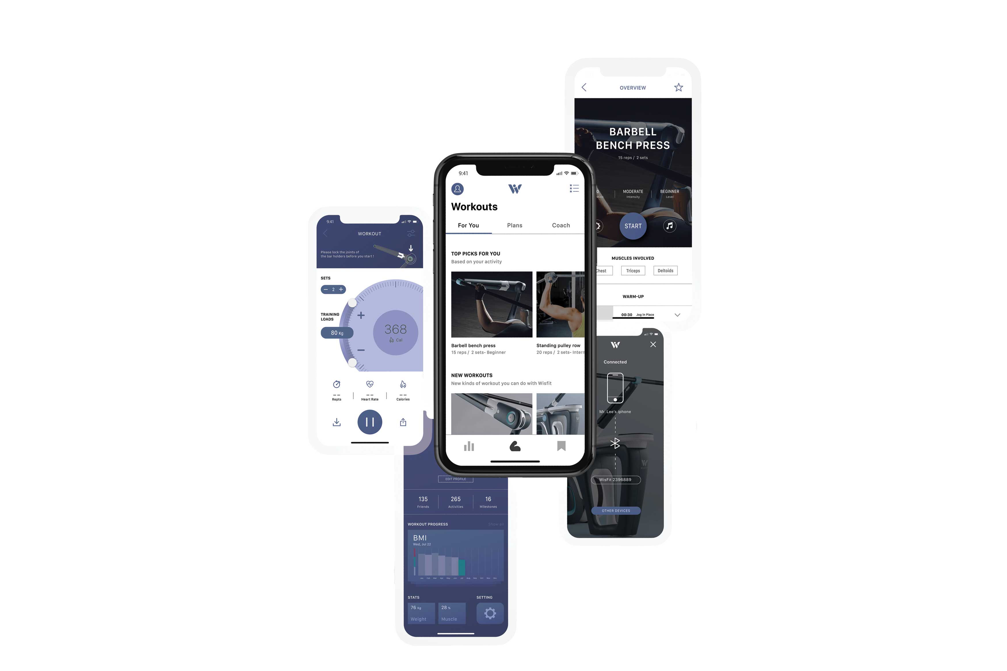 2019 red dot design concept award，Barbell support，Anti falling，removable，Magnetoresistive system，Fitness equipment，