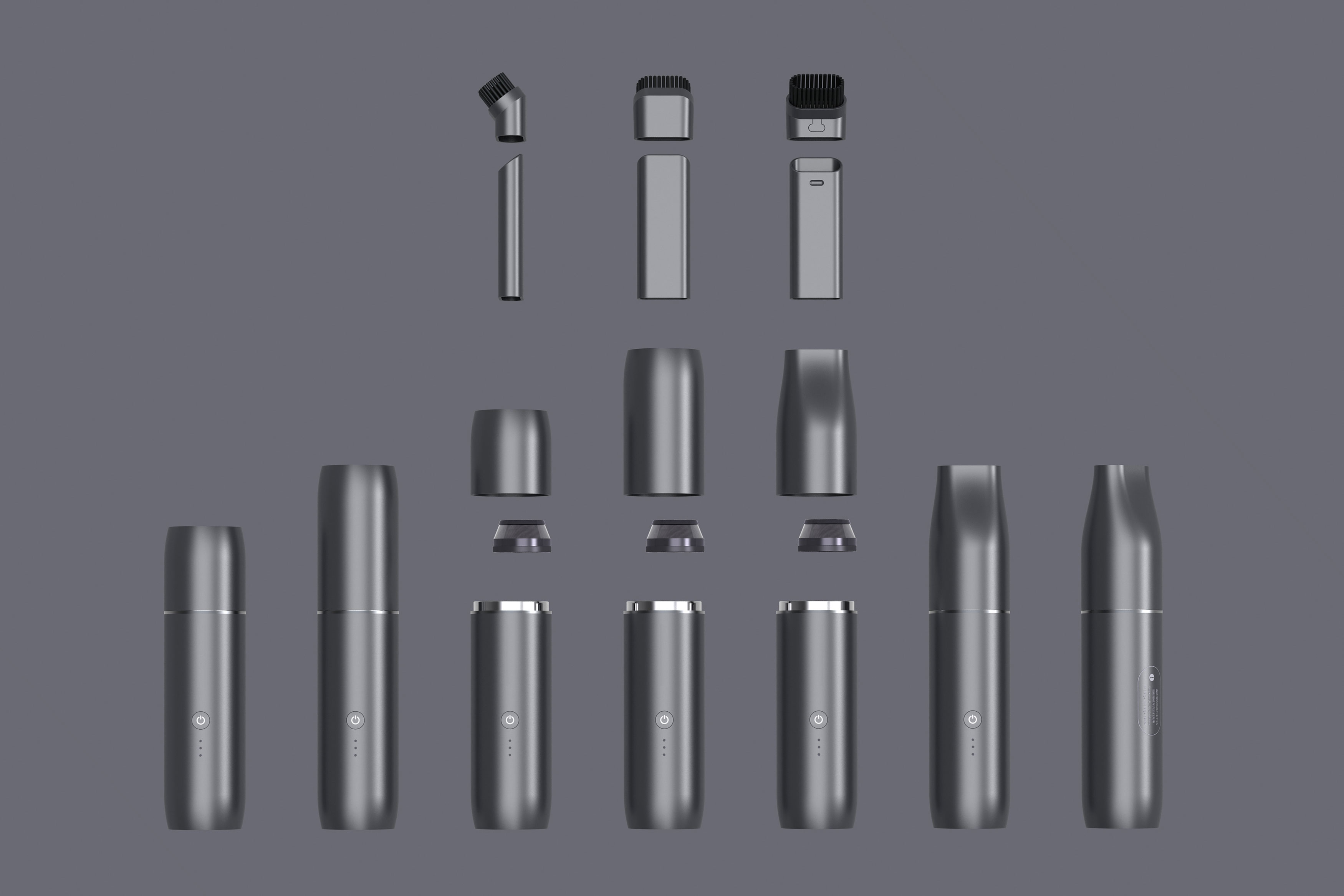 2019 red dot design concept award，Small size，Portable，Vacuum cleaner，Magnetic interchangeable nozzle，