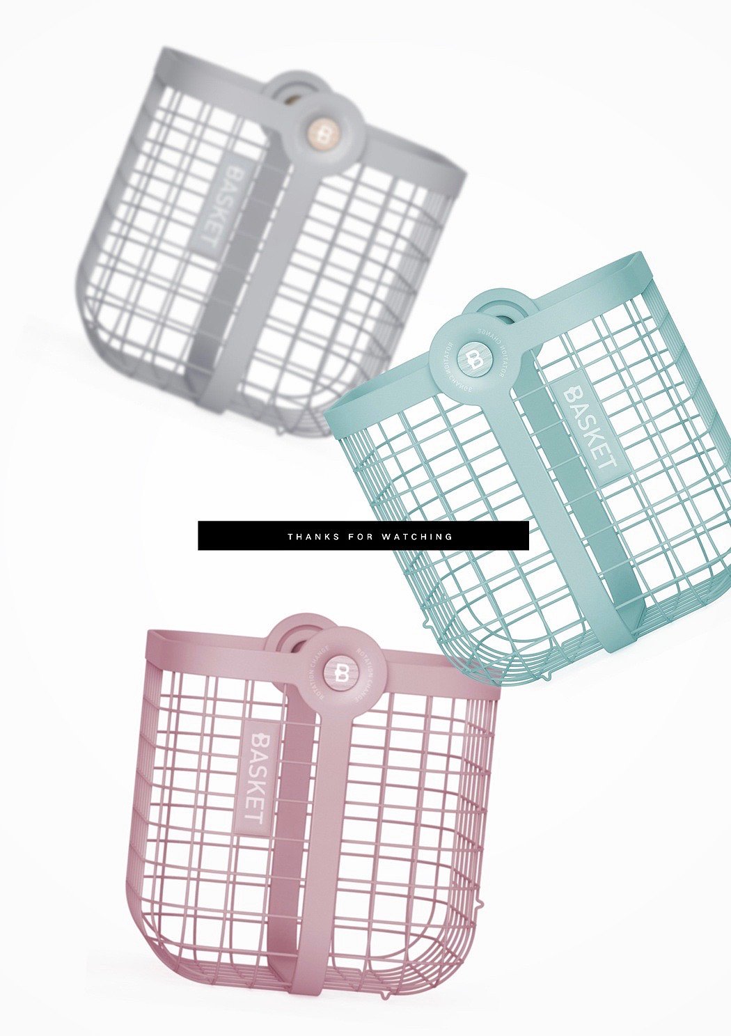 Kong Li，shopping basket，Minimalist，white，convenient，