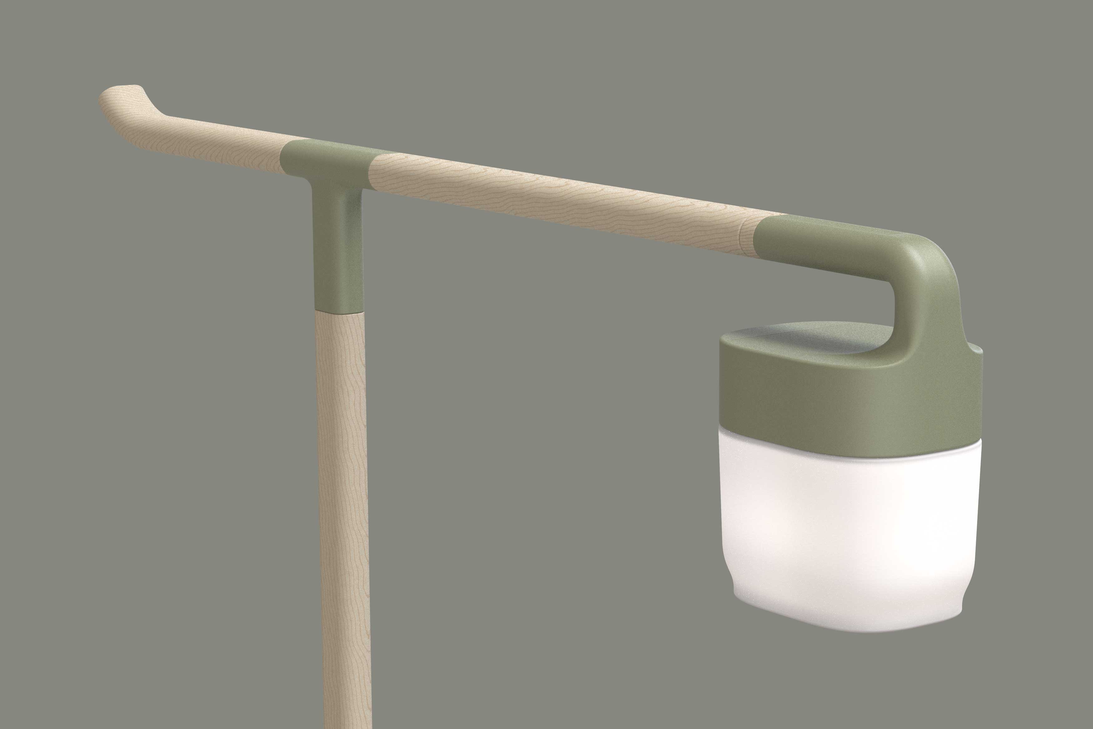 2019 red dot design concept award，lantern，Lamp design，Easy to disassemble，a hook，