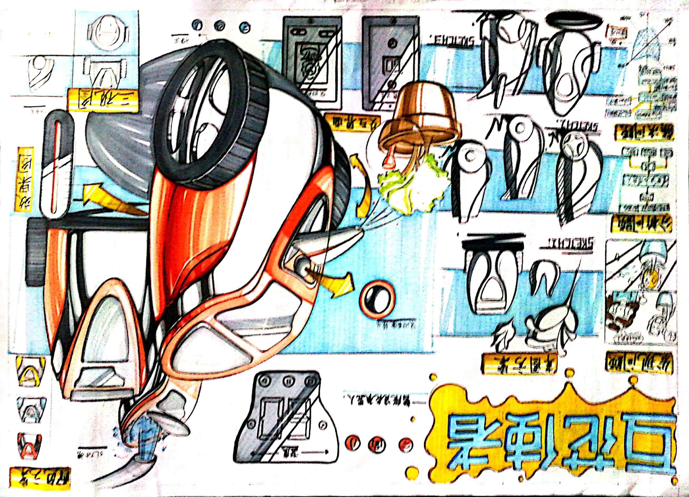 sketch，Hand drawn，