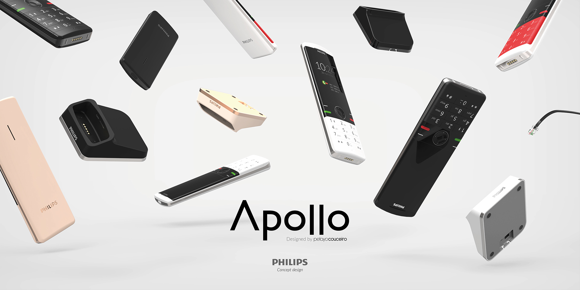 Reprint，industrial design，product design，wireless telephone，Philips，