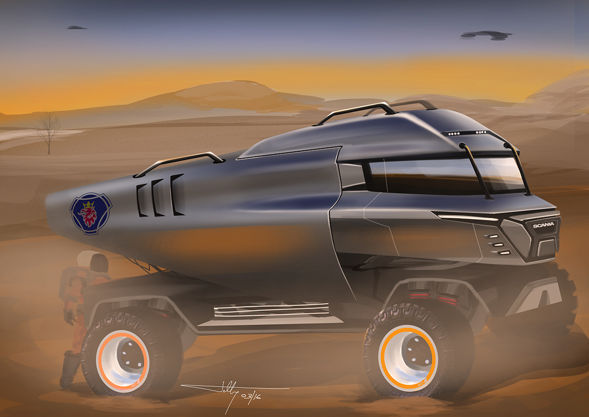 industrial design，design sketch，Scientific and technological intelligence，conceptual design，Heavy vehicle design，