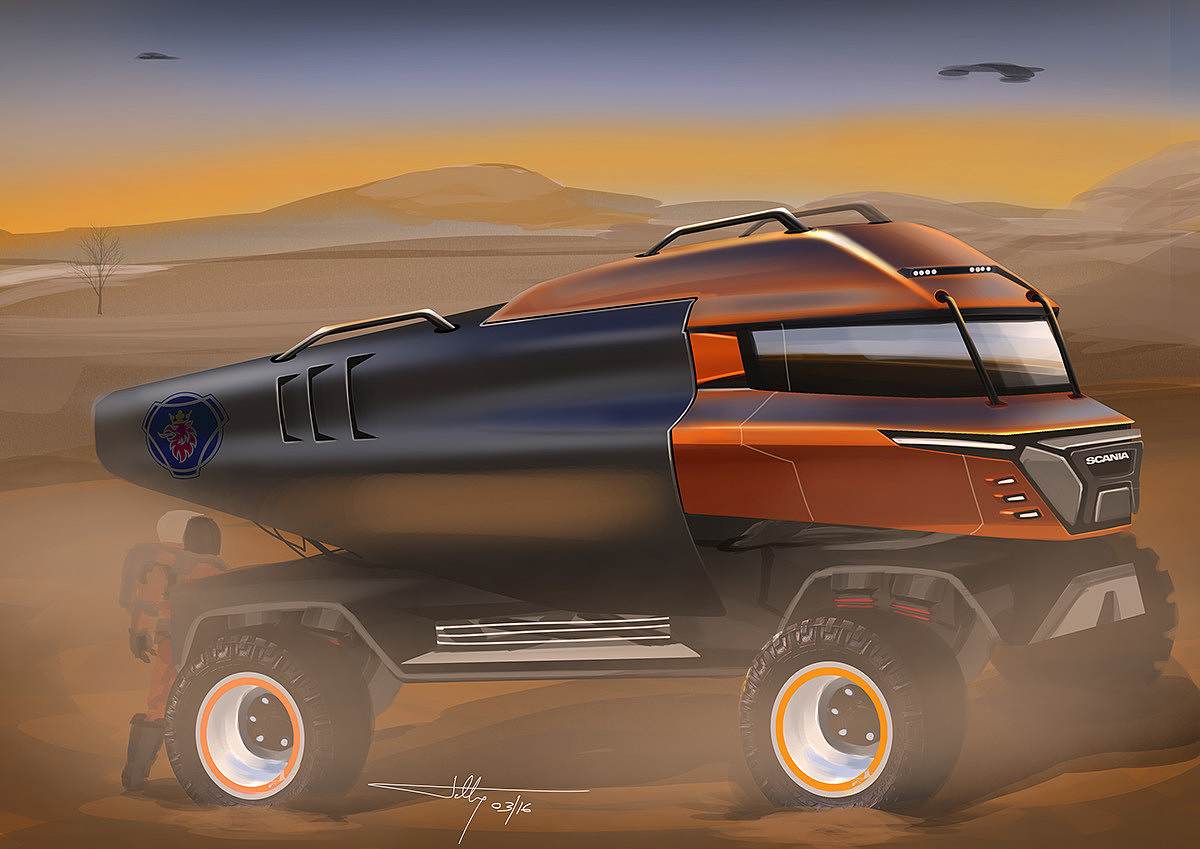 industrial design，design sketch，Scientific and technological intelligence，conceptual design，Heavy vehicle design，