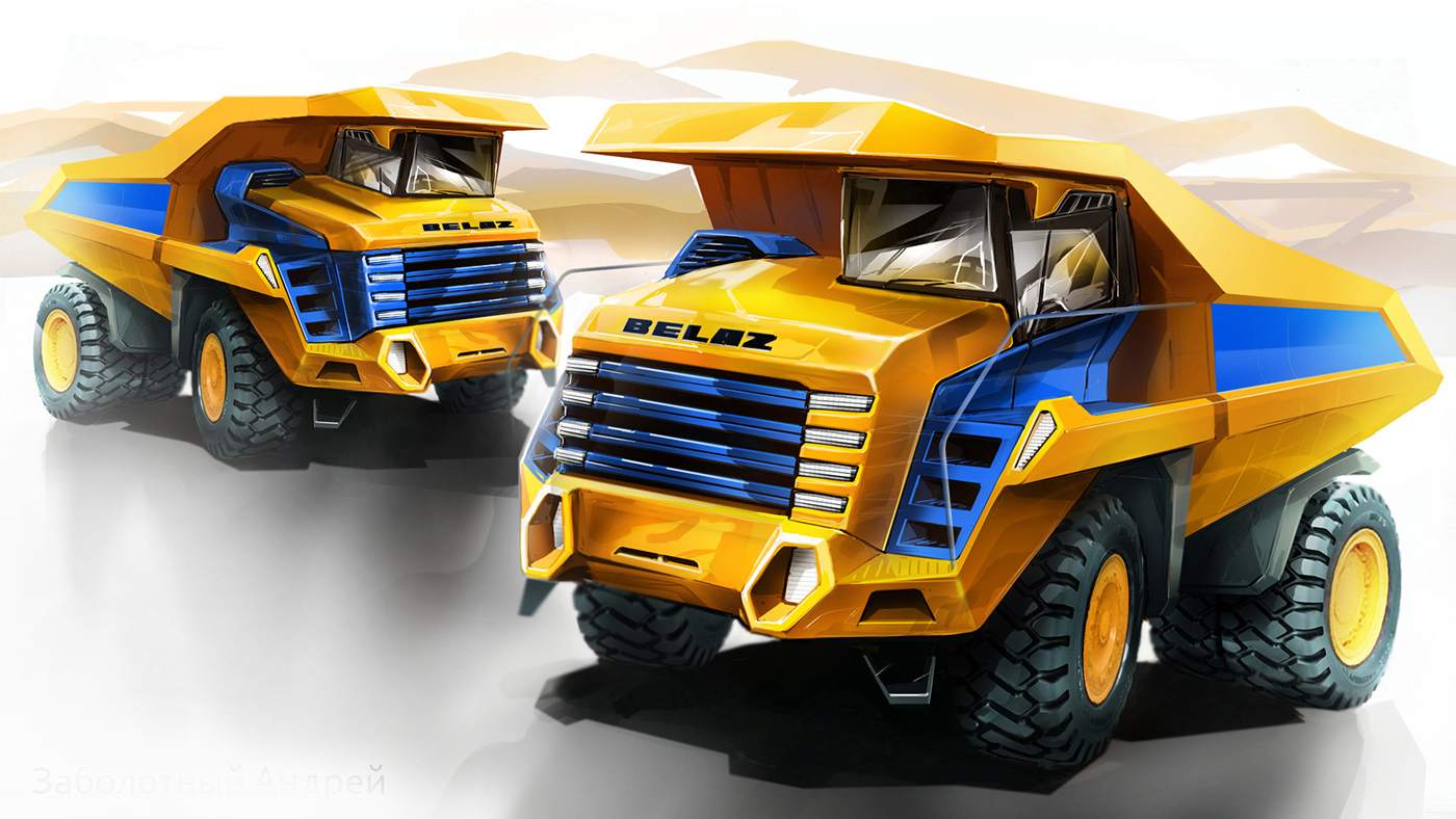 industrial design，design sketch，Scientific and technological intelligence，conceptual design，Heavy vehicle design，