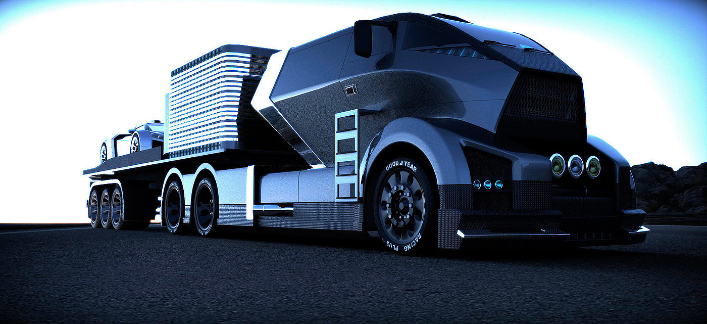 industrial design，intelligence，science and technology，truck，design sketch，conceptual design，