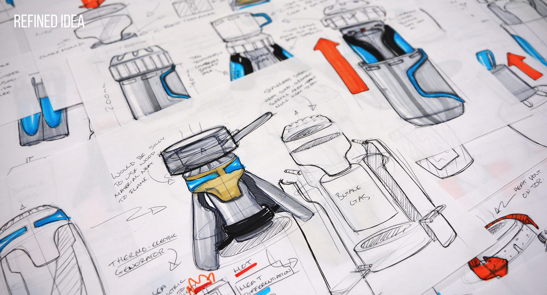 Reprint，industrial design，product design，camp，furnace，