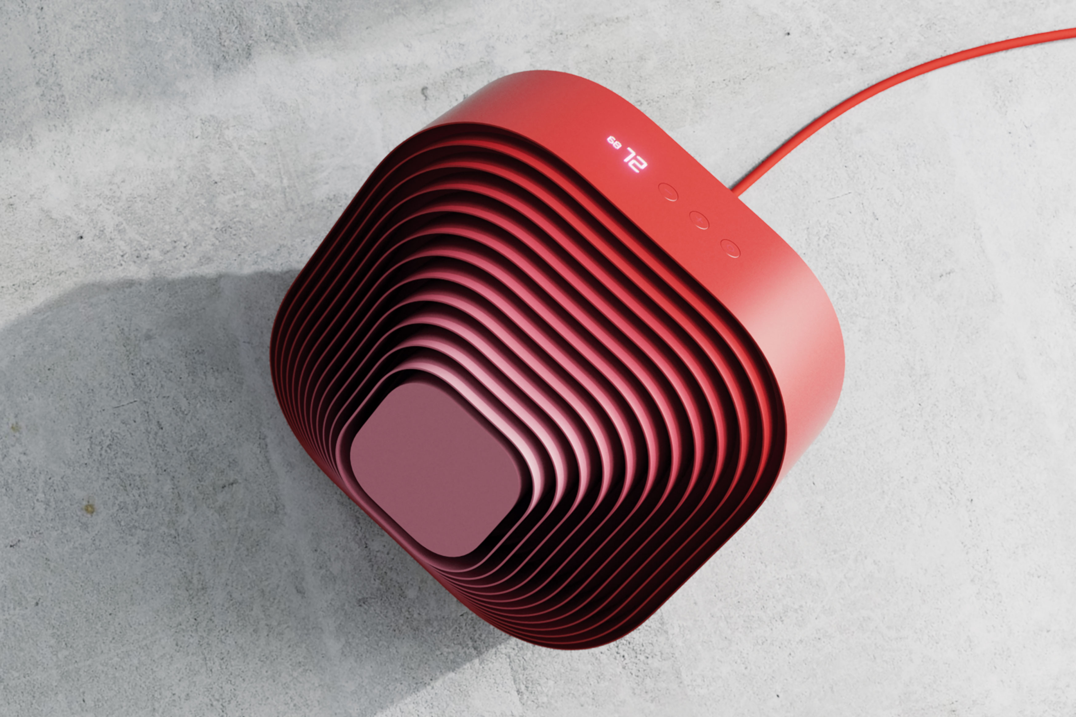 Gradient，Concise beauty，heater，Concentric grid，2019 red dot design concept award，