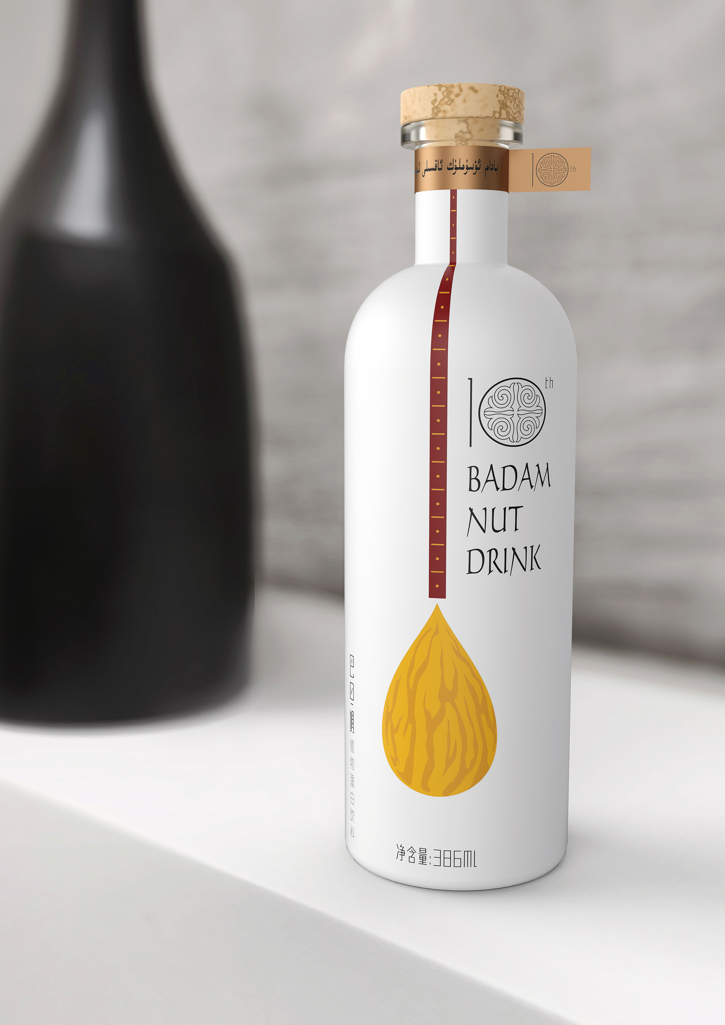 Uygur bow pull string musical instrument，sattar ，10th anniversary packaging，packing design，Beverage bottle，Specialty drinks，Xinjiang，2019 red dot design concept award，