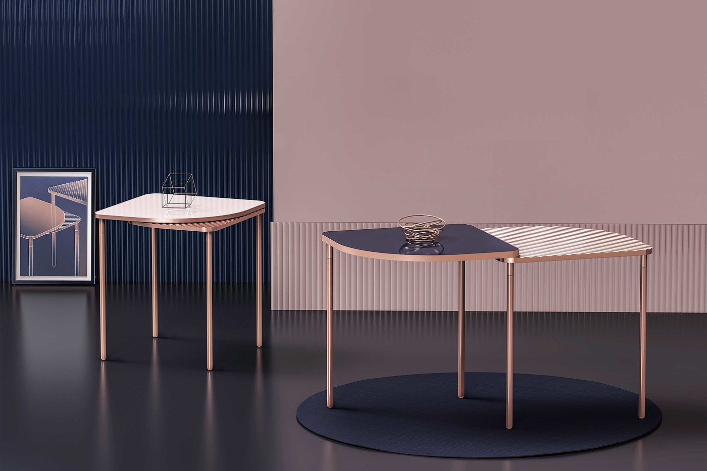 Extensible，Swing table，Table，2019 red dot design concept award，