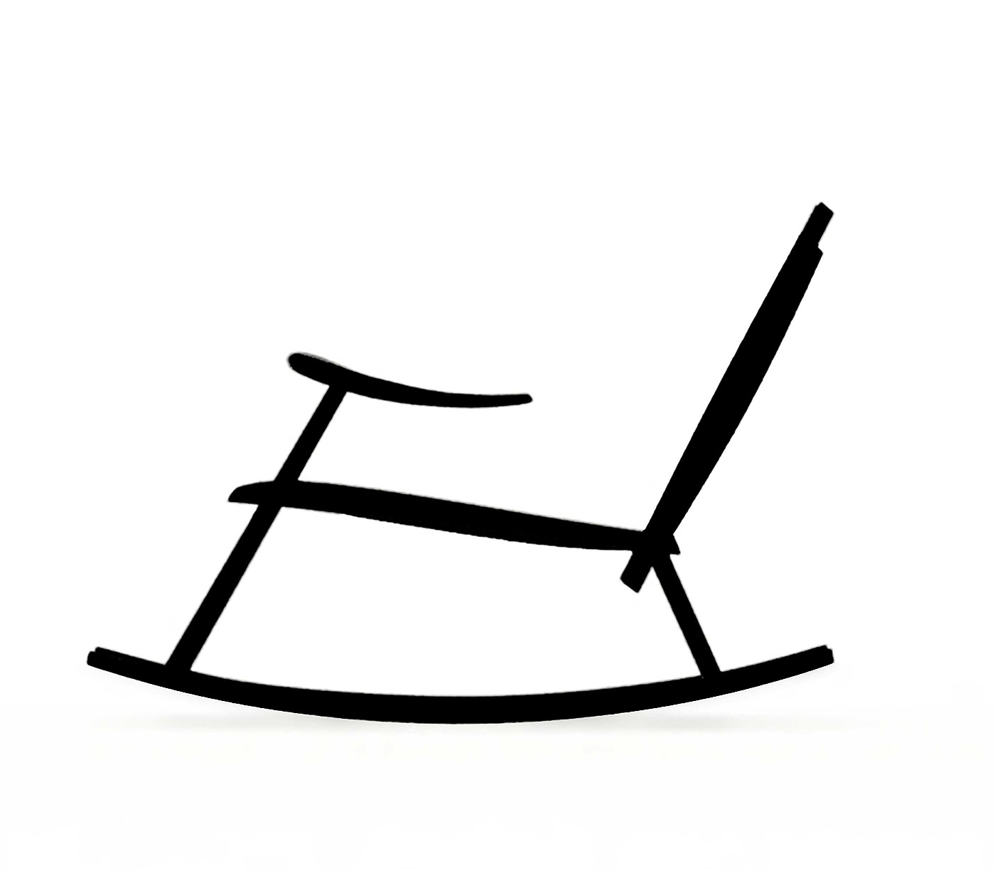 2019 red dot design concept award，Inspired Chinese seal manuscript，Armchair，Rocking chair，Solid wood, oak and metal，furniture design ，