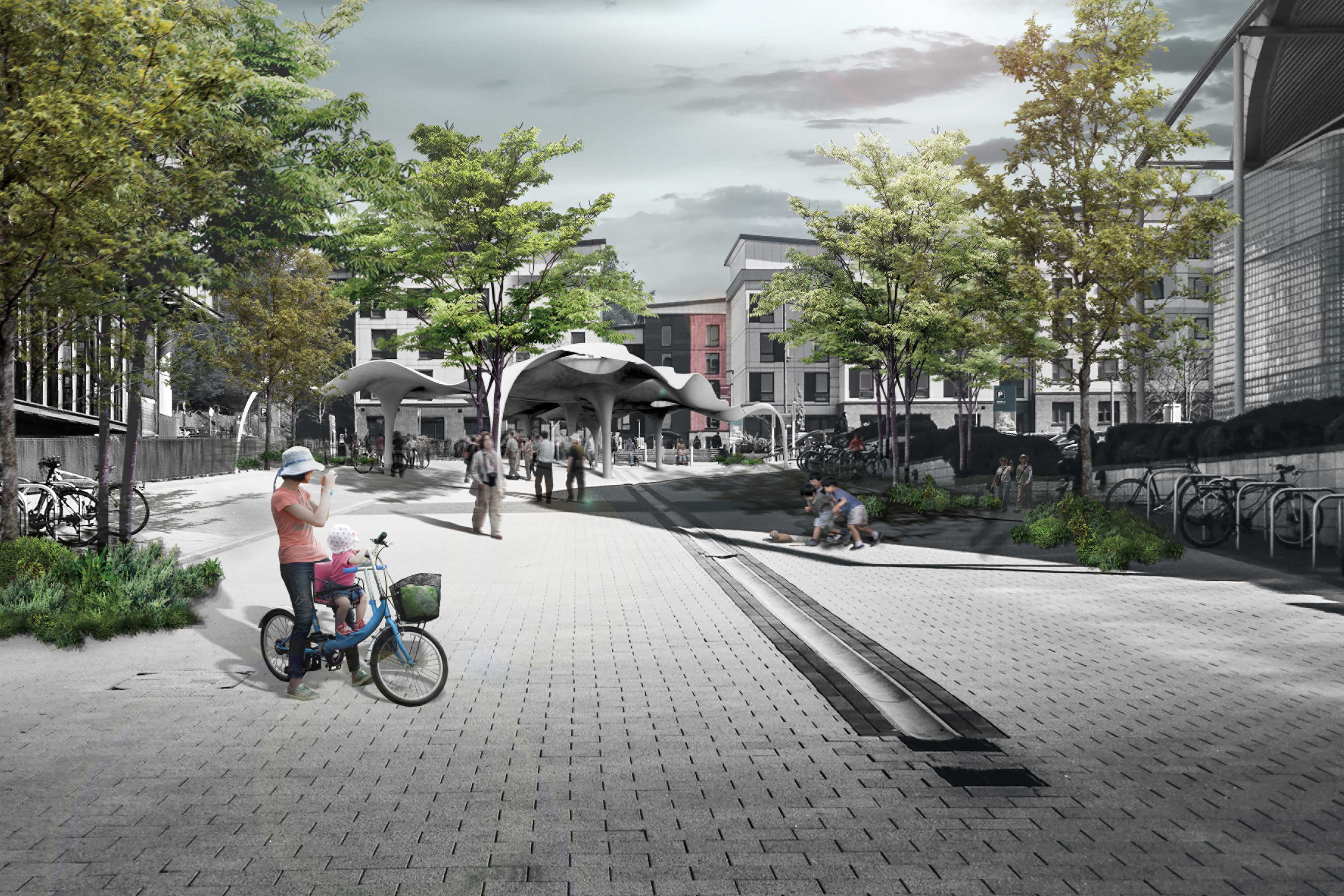 2019 red dot design concept award，pavilion ，Intelligent "natural resource recovery system"，Conversion of wind energy into electric energy，Rainwater collection，