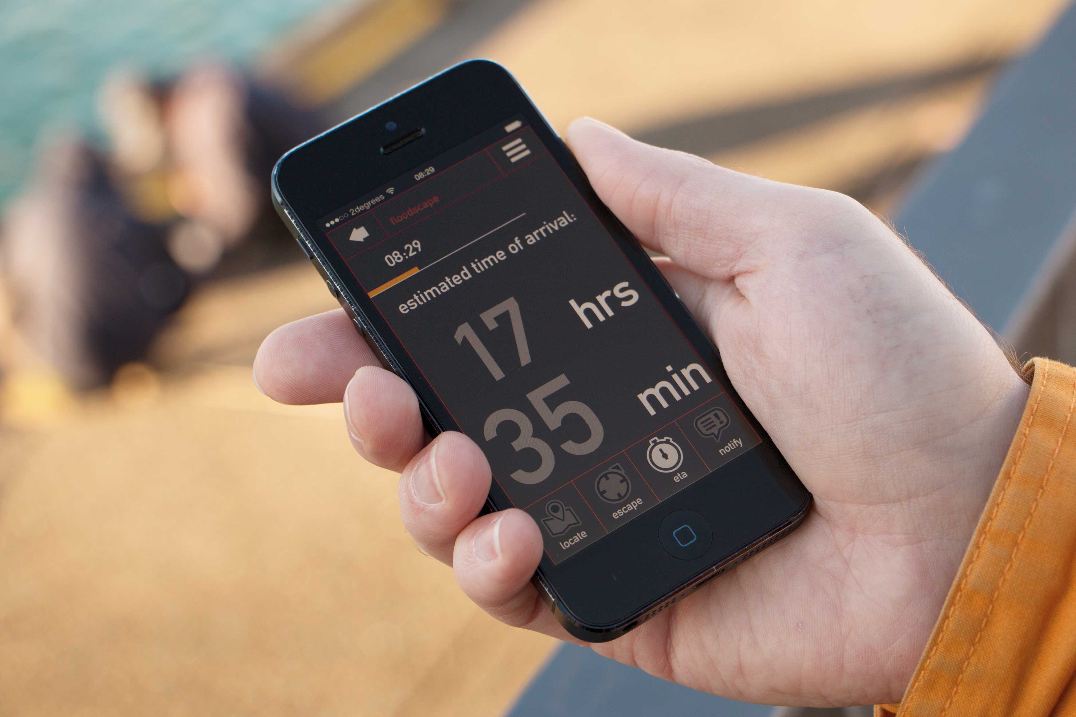 2019 red dot design concept award，Responsive emergency self rescue application，tsunami，Life seeking information，